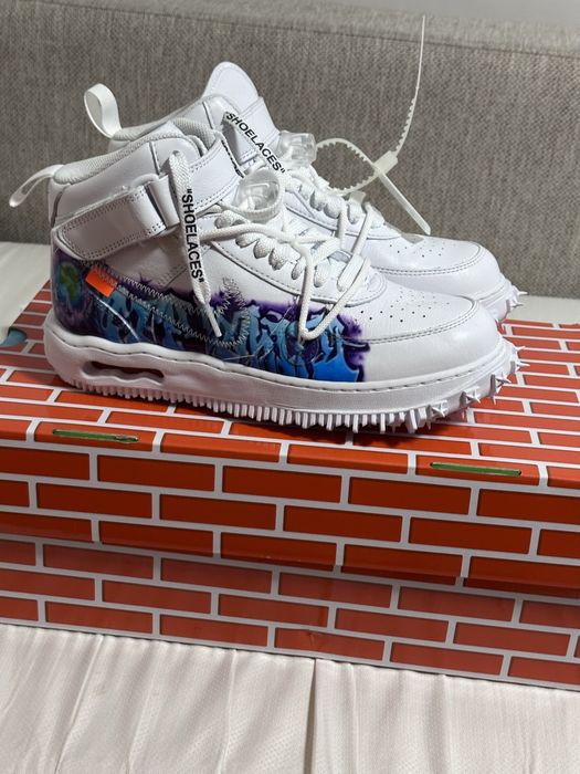 Nike Air force 1 mid off white grafitti