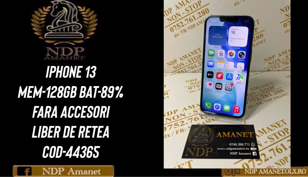 NDP Amanet Braila Iphone 13 128gb (44365)