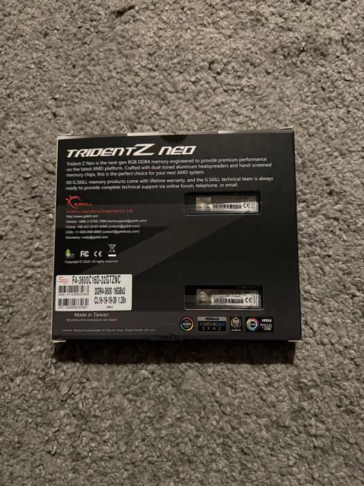 G.Skill Trident Z Neo 32GB (2x16) 3600MHz DDR4