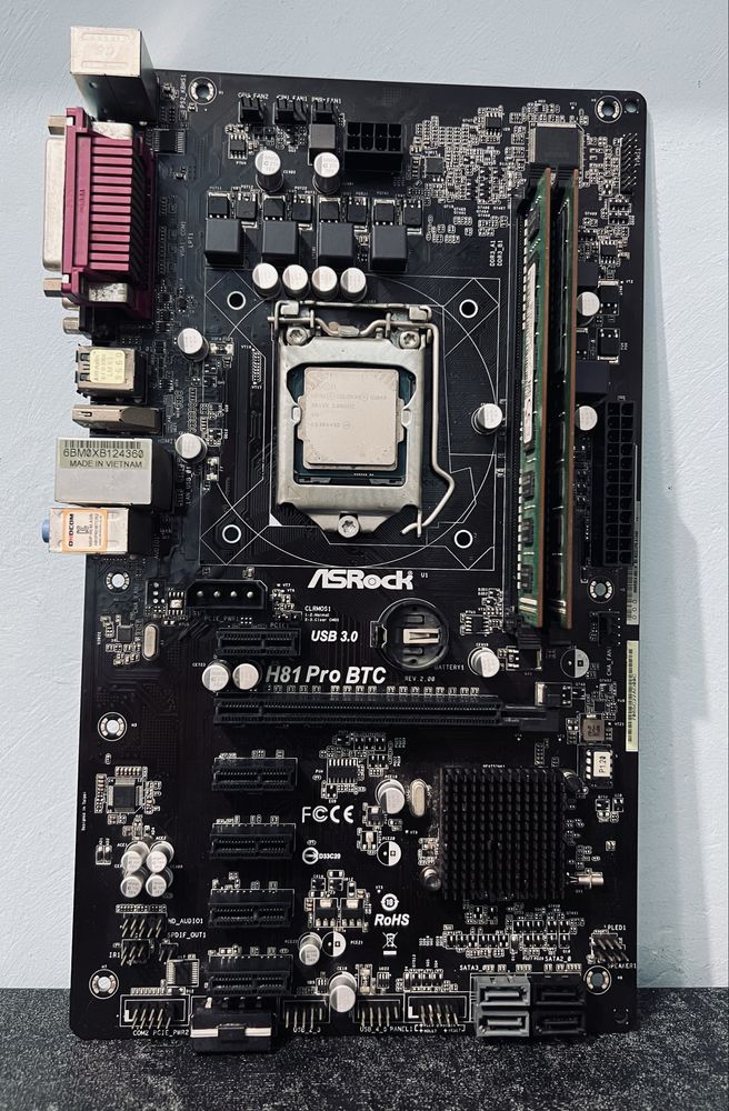 Готовый комплект H81,G1840, 8Gb ozu