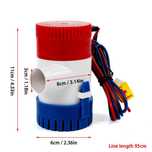Потапяща - помпа за лодка, кемпер, кладенец -  12V, 1100GPH