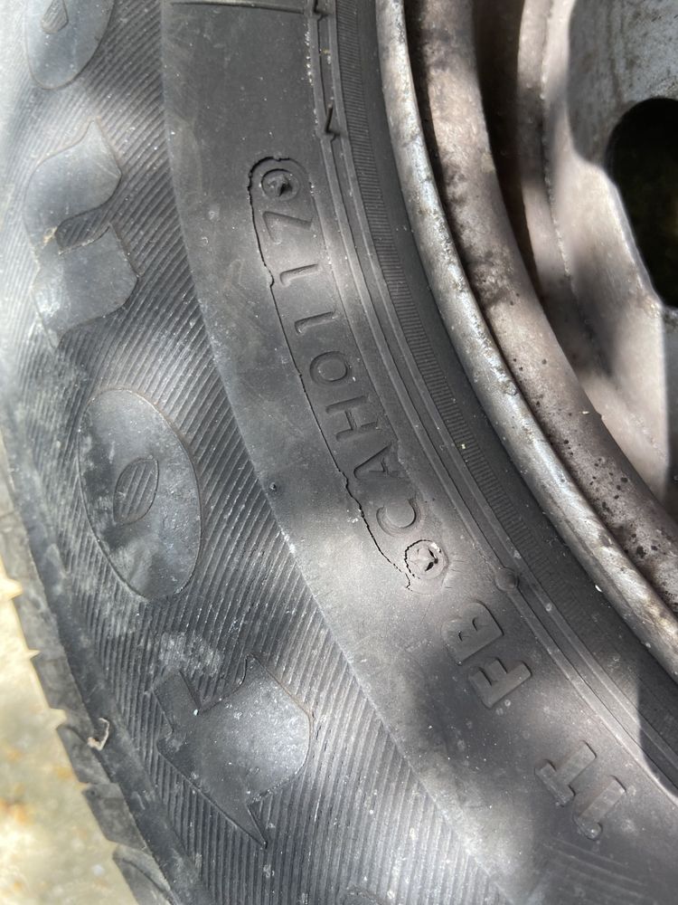 2 броя джанти с летни гуми Firestone 165/70/13 79T