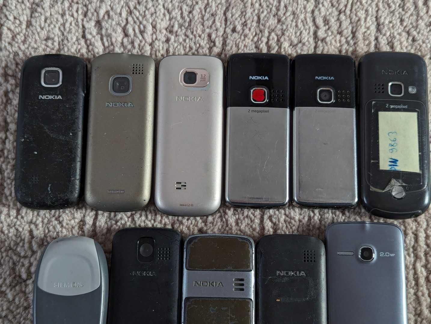 11 telefoane de colectie, cu butoane Nokia C1, C2, Nokia 6300, Siemens