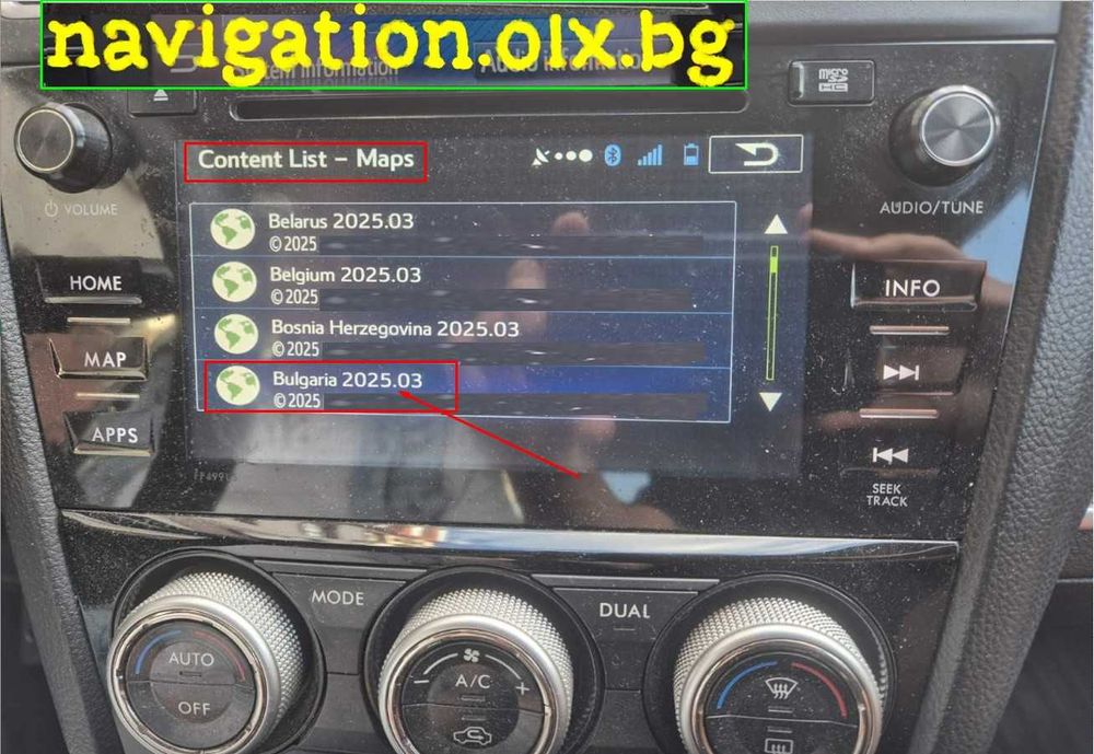 2025 SD card Субару карта навигaция Subaru GEN2 Forester Legacy