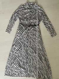 Rochie maxi imprimeu zebra