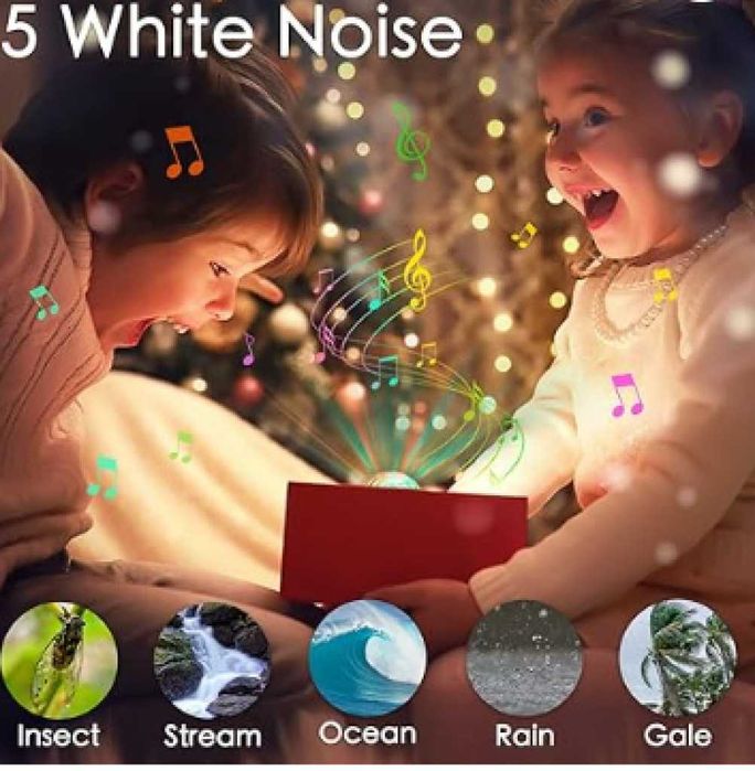 Северно сияние,RGB звездно небе,лазерен проектор,светлина бял шум.