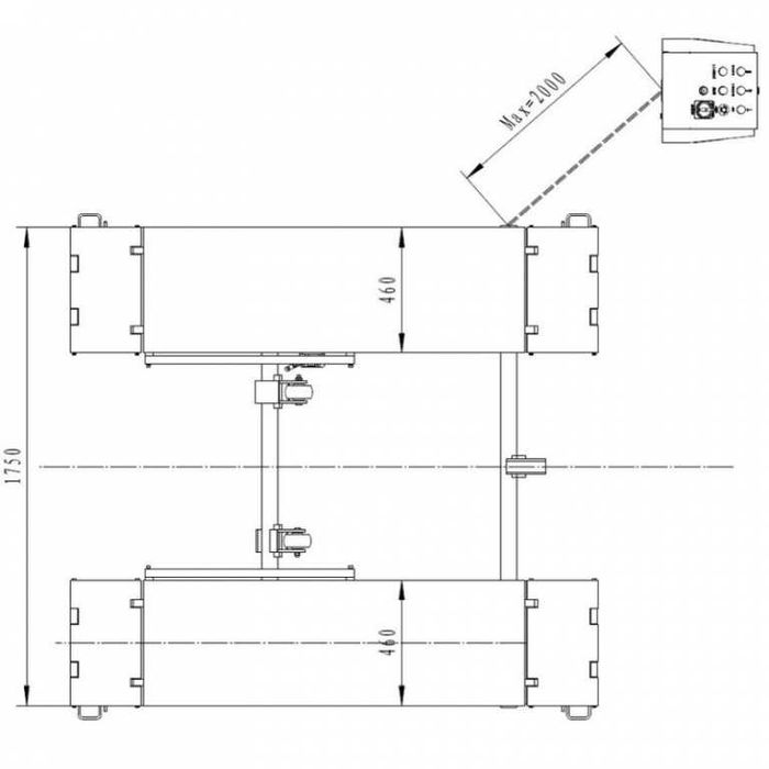 Elevator foarfecă portabil 3 tone 220V, ST8133-220V