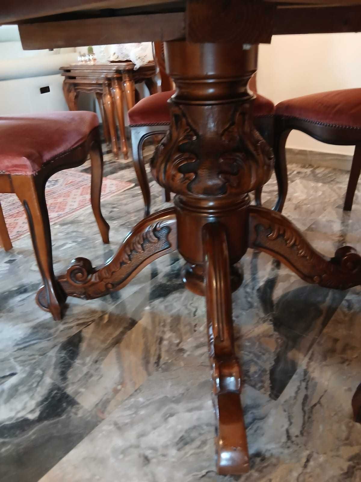 Masa extensibila cu 6 scaune