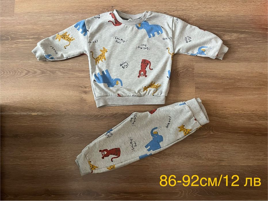 Употребявани дрехи за момче, блузи, комплекти, яке, суитшъри 86,92 см