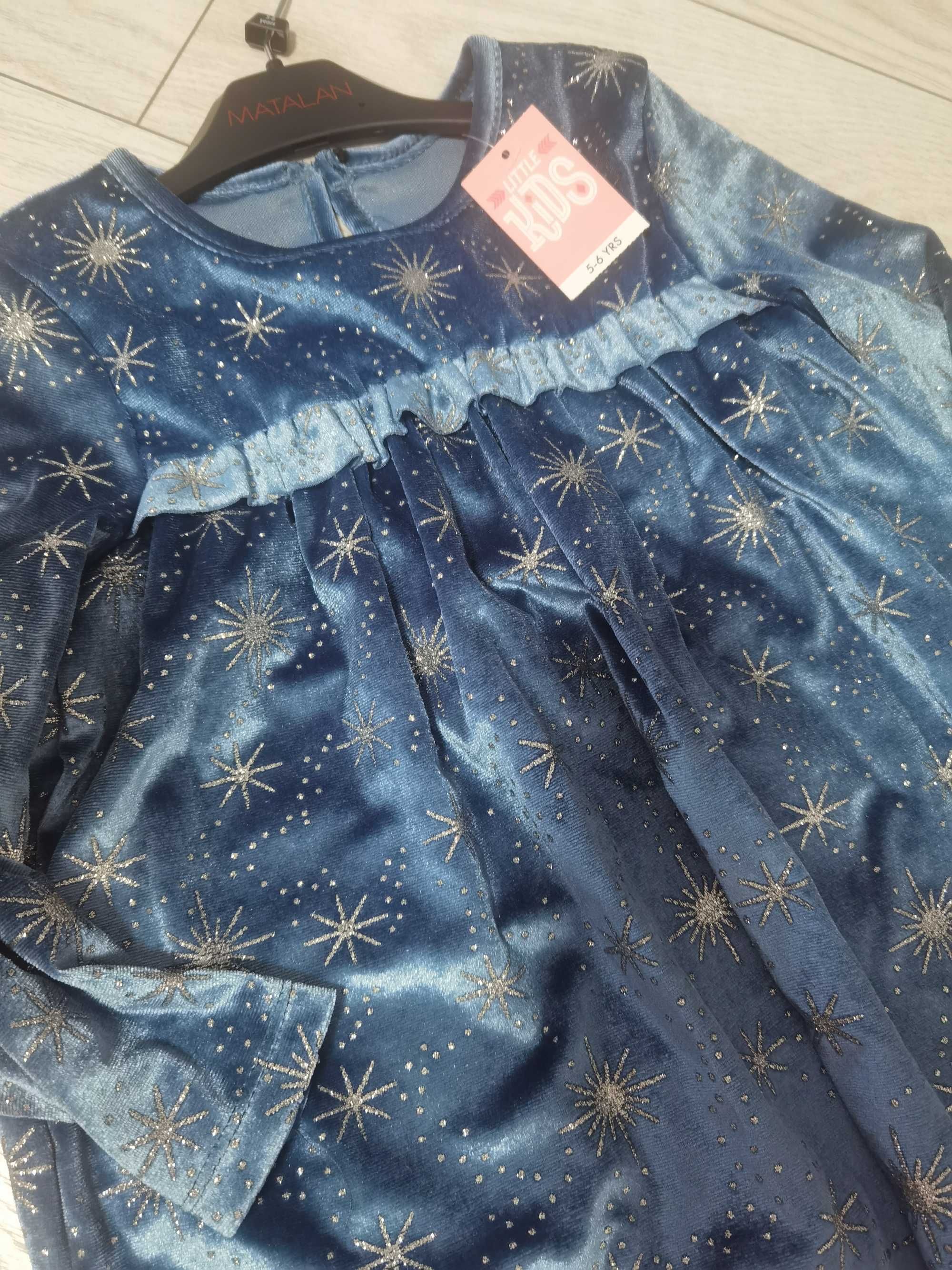 Rochie Elsa 5-6 ani nouă cu etichetă