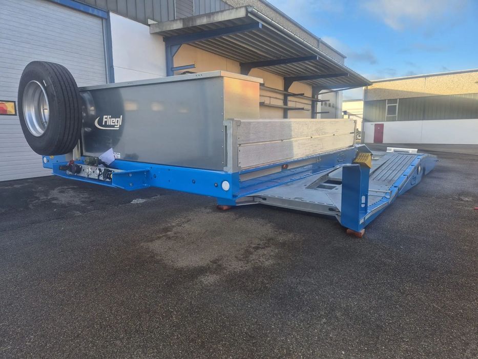 Fliegl SES210 Semiremorca trailer cu 1 axa transport cap tractor Fliegl SES 210