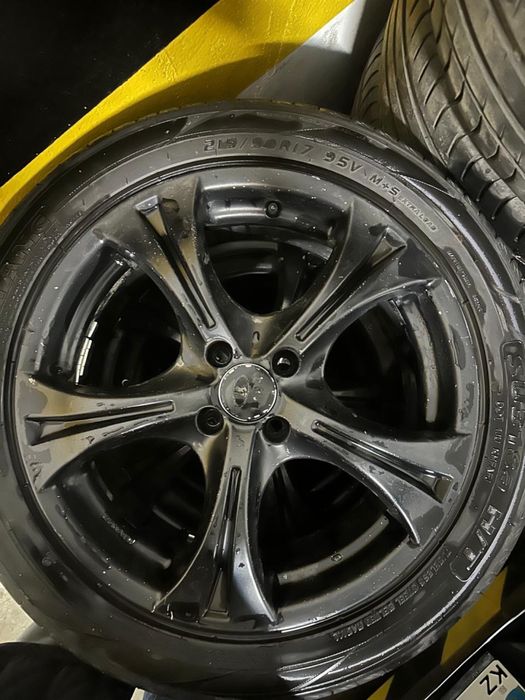 Продам комплект титановых дисков R17 с летней резиной