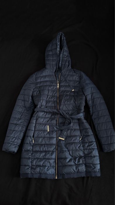 Massimo Dutti длинная куртка/легкий пуховик двусторонний