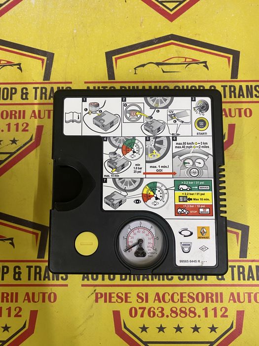 Compresor aer auto umflat roti kit pana cu soluție original Dacia Rena