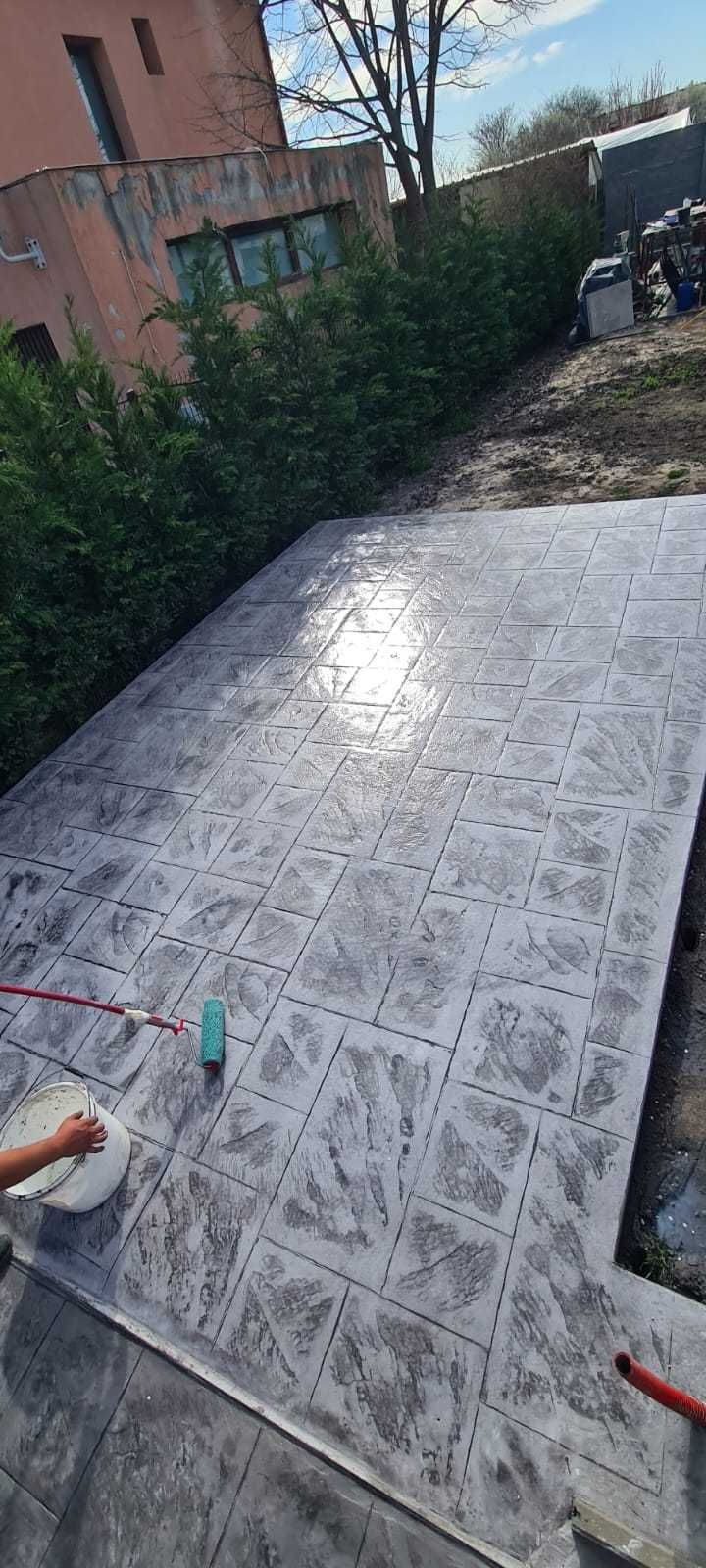 # beton amprentat # pavaj din beton amprentat#