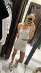 Чисто нова бяла рокля от ZARA - XS с етикет