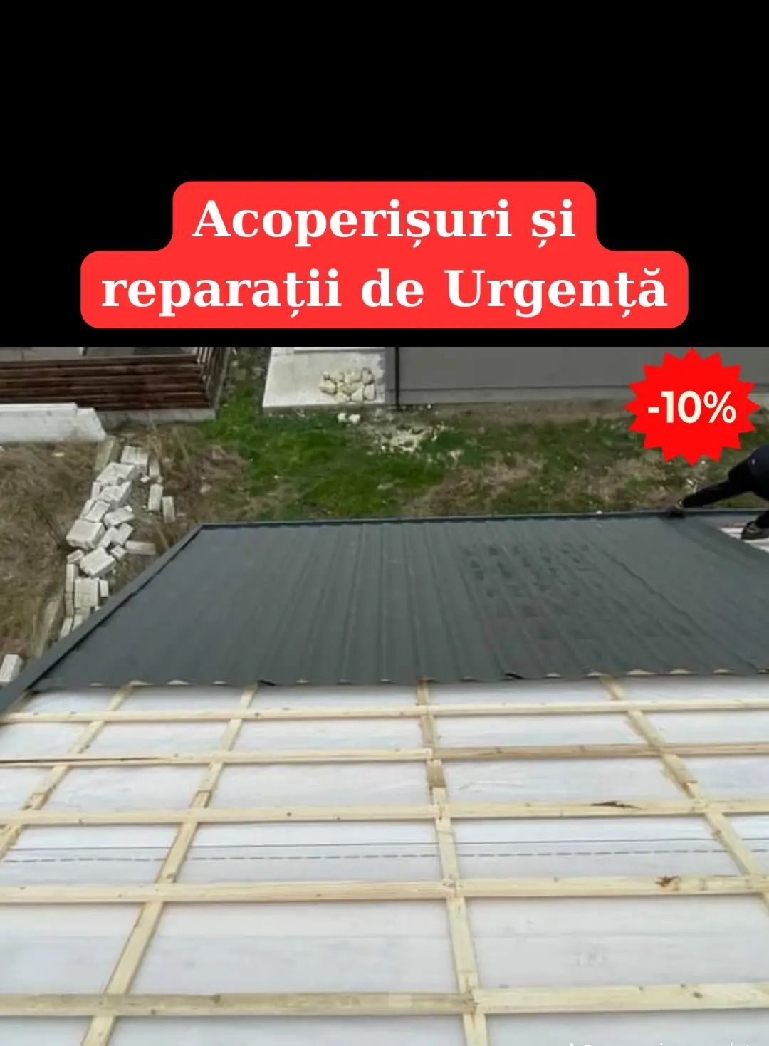 EXECUTĂM ACOPERIȘURI ORICE TIP

Montaj tiglă metalică

Reparatii acope