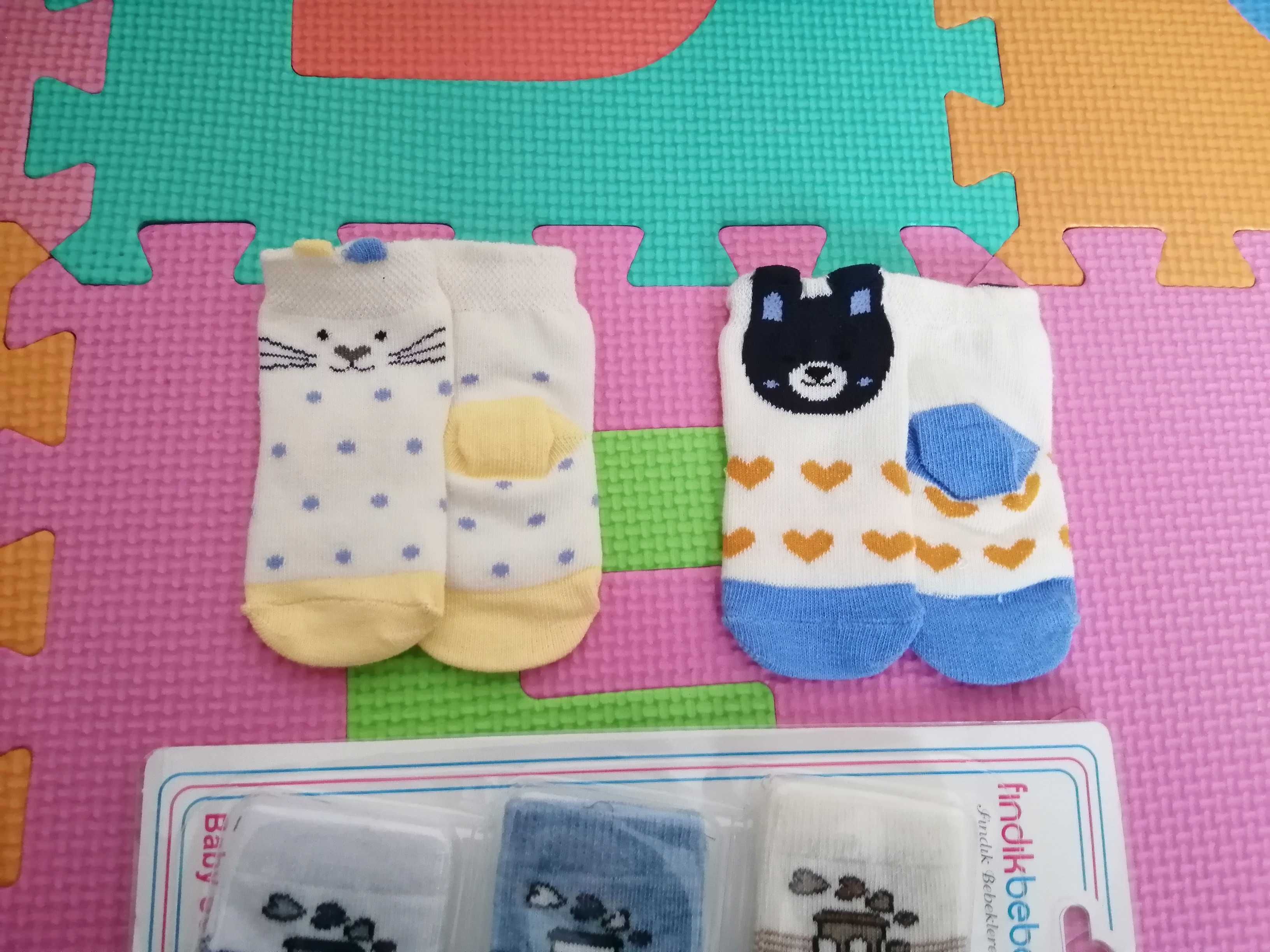 Нови бебешки чорапи за новородено 5 бр.