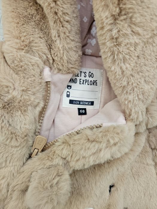 Пухен и топъл гащеризон 68 размер