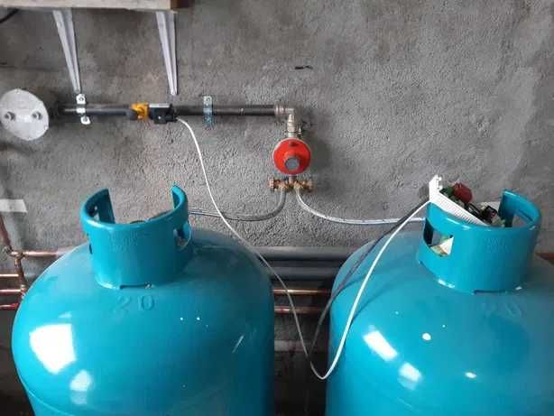 Kit complet cu 2 butelii GPL 50L pt centrale 24-28 Kw