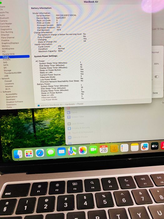 MacBook Air 13 2022, Apple M2, 8GB RAM, 256GB SSD, Space Grey, 89% BH — миниатюра 11