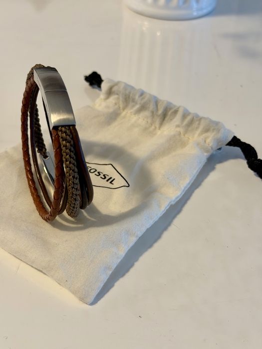 Bratara Fossil Men Casual Vintage din piele naturala - NOUA