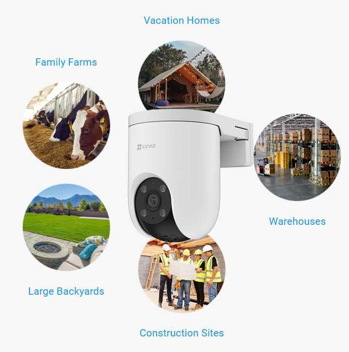 Ezviz H8c 4G 3MP (WIFI siz Sim kartada kamera | камера наблюдения