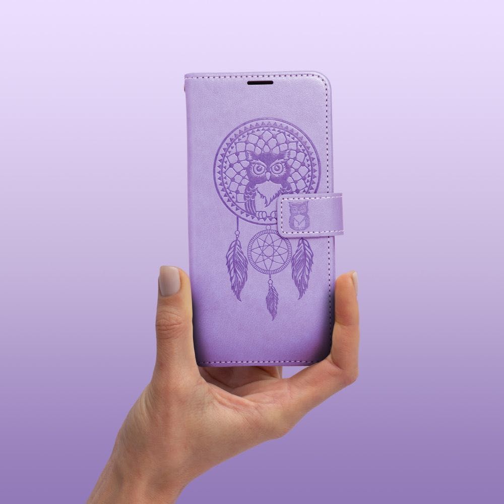 Fancy тефтер Mezzo Book за Xiaomi, Samsung и iPhone, лилав цвят