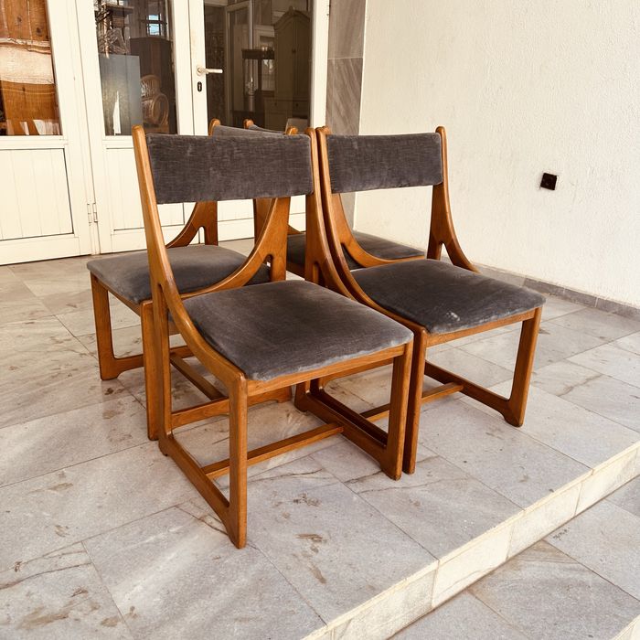 Италиански дизайнерски столове, Mid-Century Modern (4 бр.)