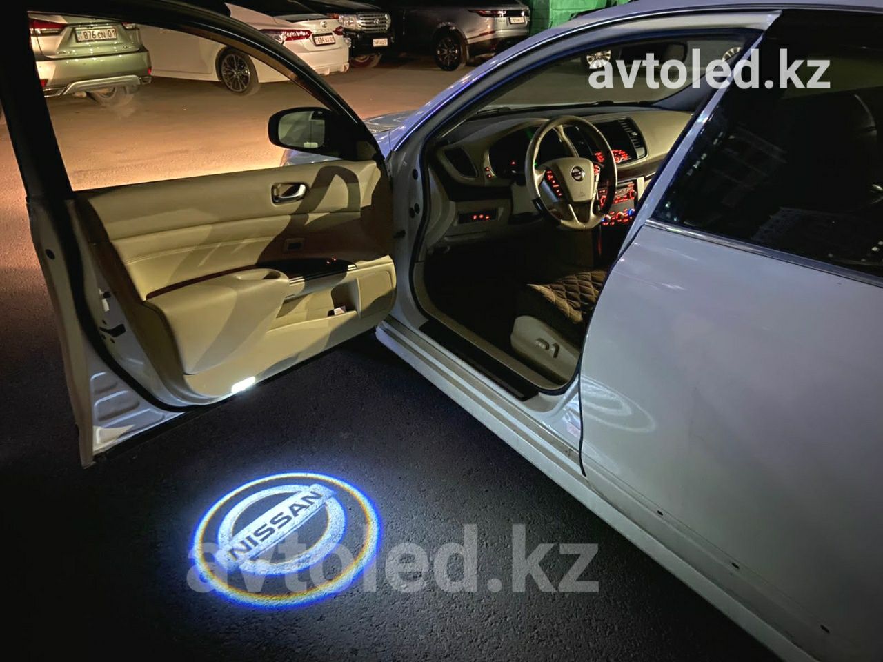 Подсветка дверей Мерседес лого w212 w213 w205 подарок мужчине авто LED