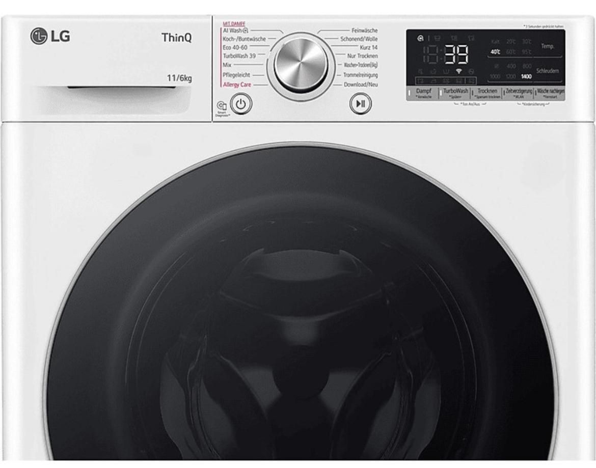 LG W4WR70E6Y Mașină de spălat uscător cu încărcare frontală 11-6kg