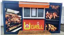 Container grill utilat