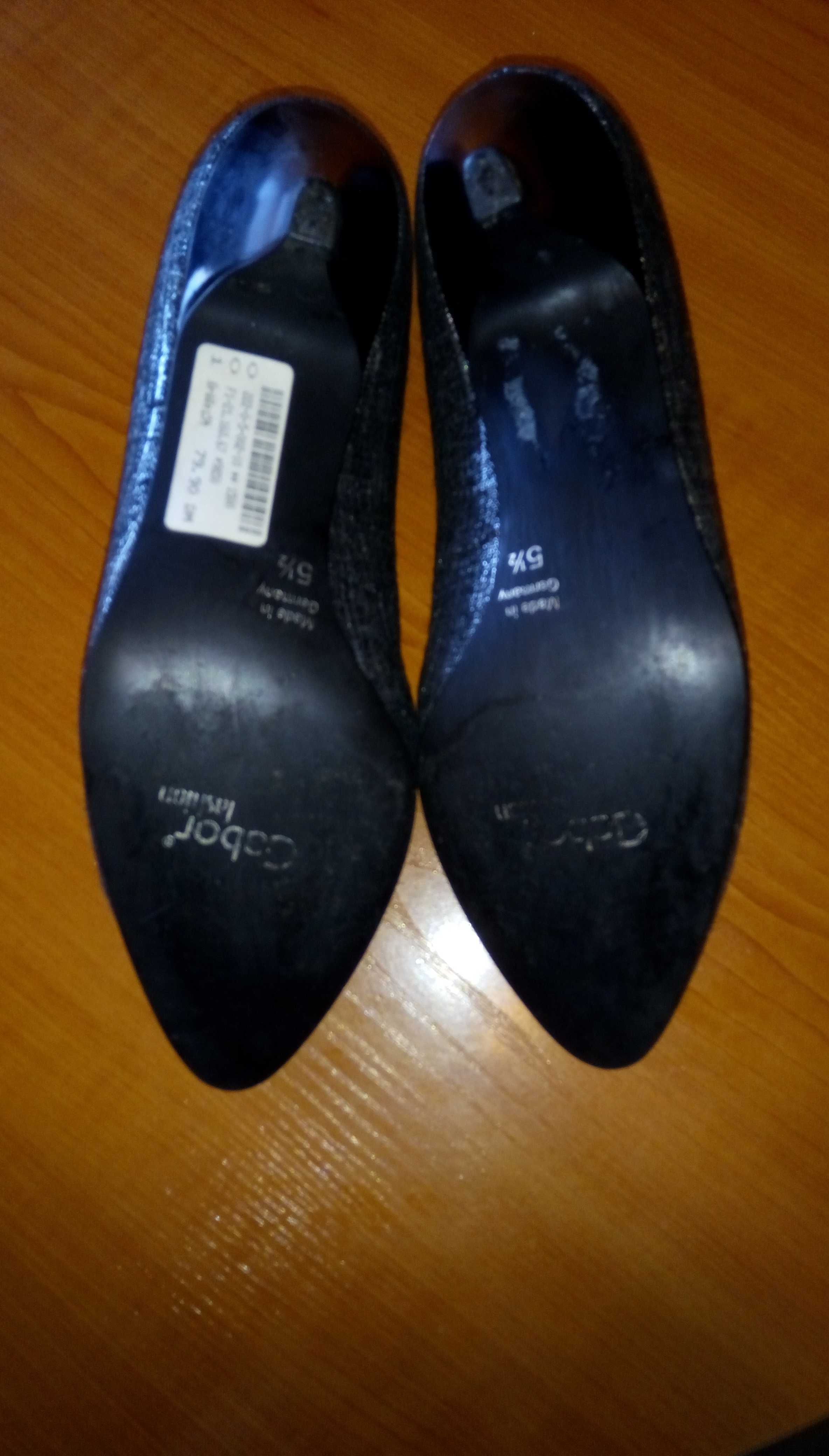 Дамски обувки Gabor № 38 - 38,5 Нови сребристи