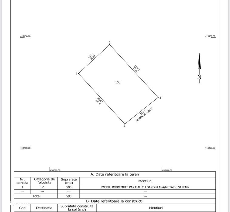 Teren Vernesti 595 mp