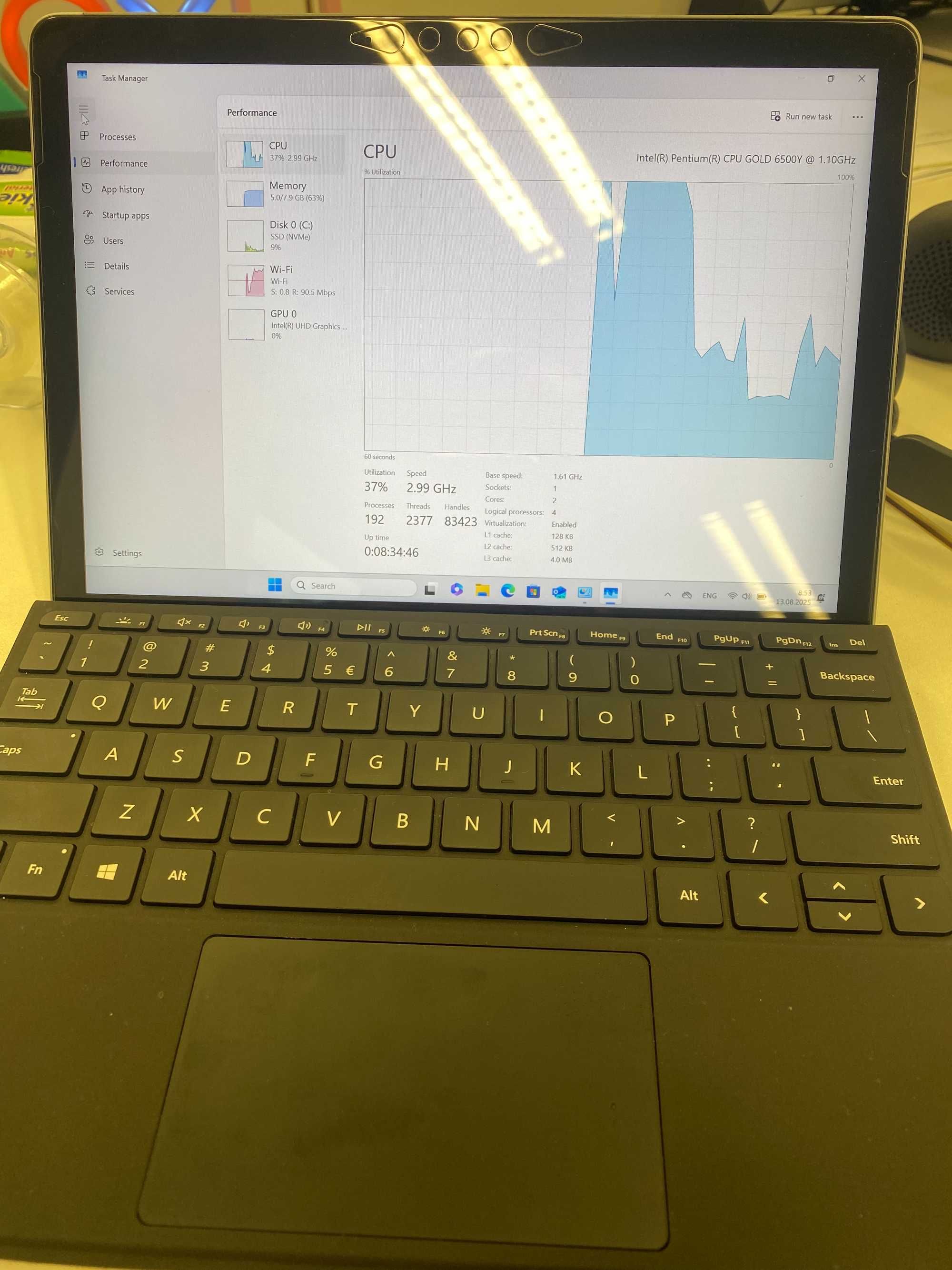 Таблет Microsoft Surface Go 3 - лицензиран win11Pro