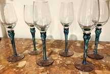 Superb set 6 pahare festive pt aperitiv-Murano-Italia