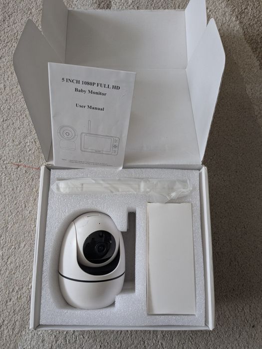 Baby monitor Full HD ecran 5'' temperatura, voce, control 360
