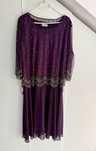 Rochie eleganta mov cu pietricele
