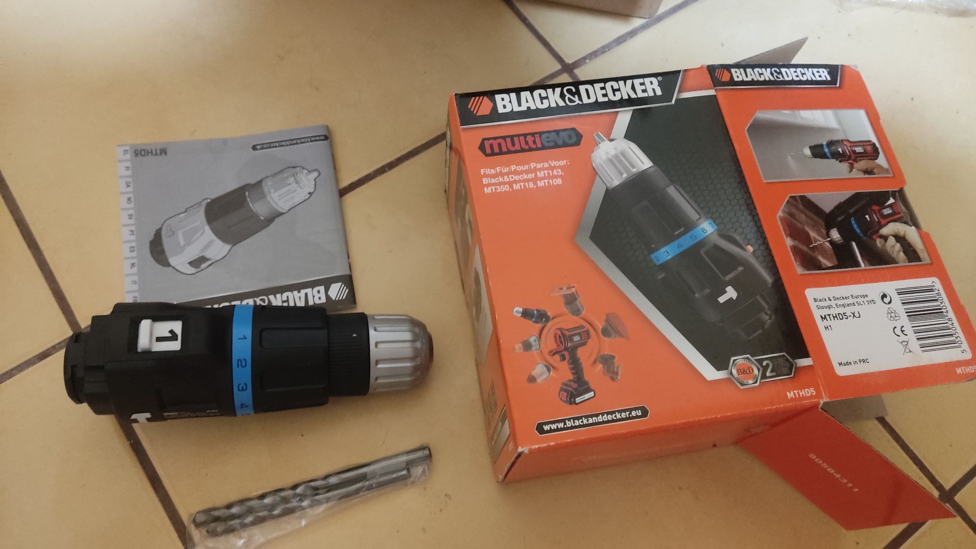 Black decker multievo cap găurit cu percuție