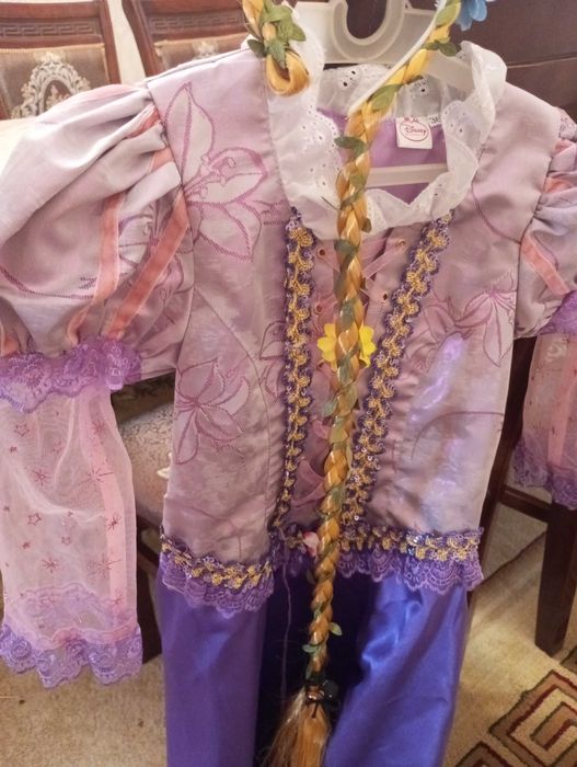 Рапунцель карнавальный костюм для девочек