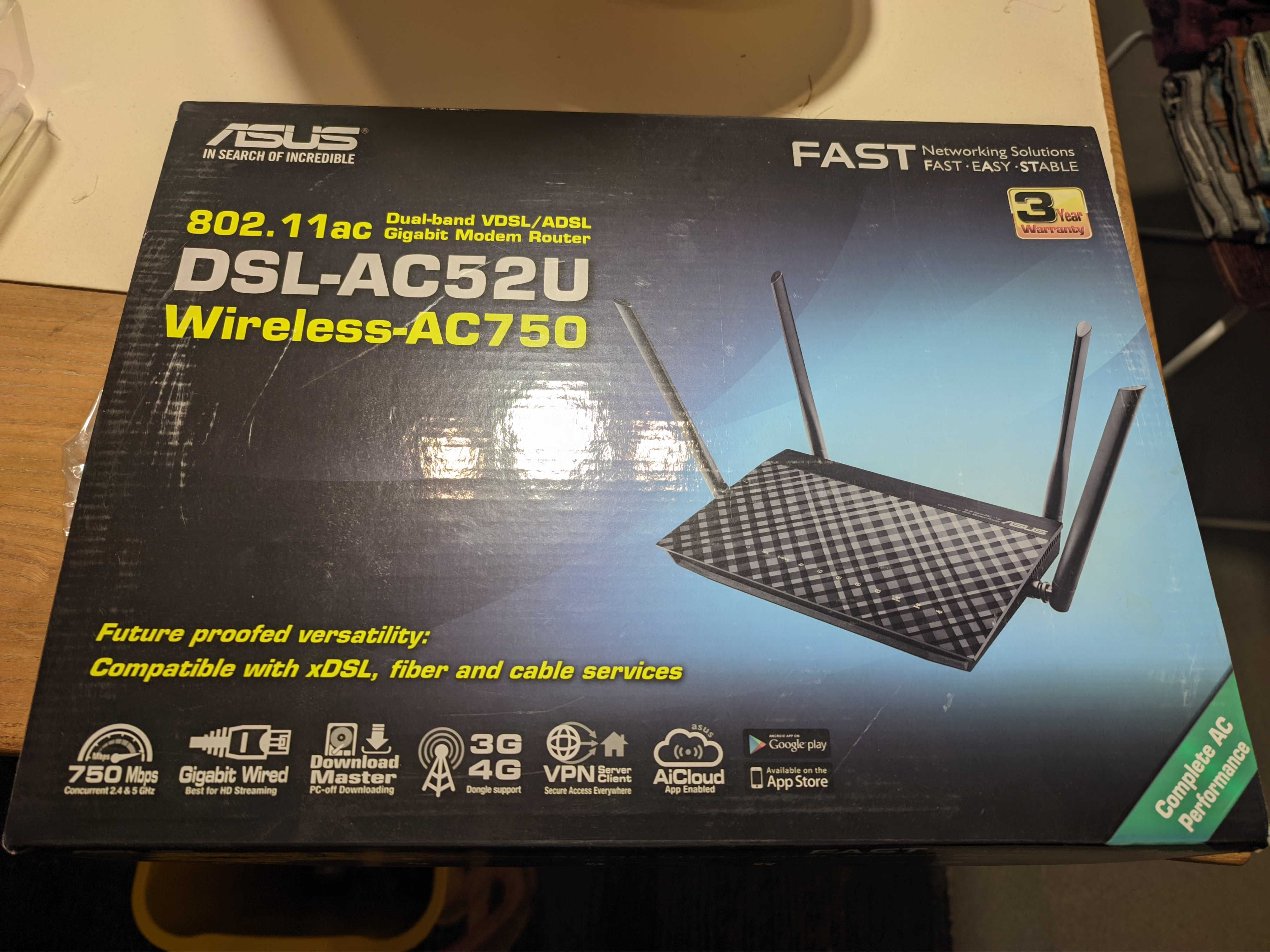 Продам Роутер DSL-АС52U б/у