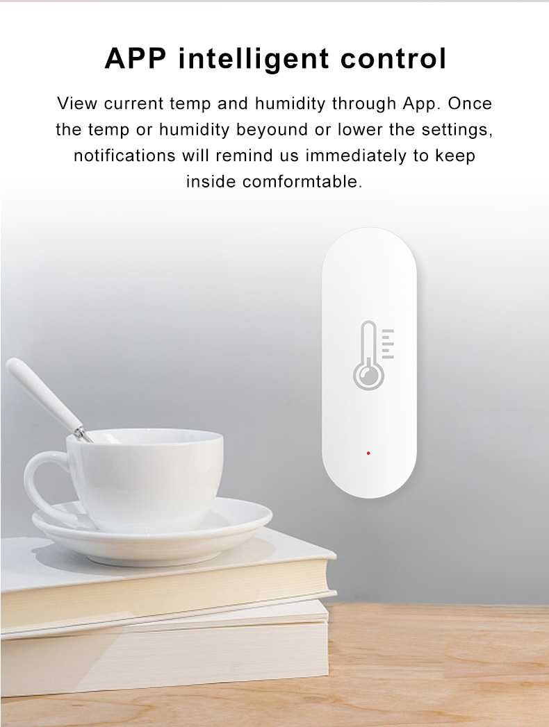 Wifi Senzor Termic ptr Temperatura Umiditate Control Telefon