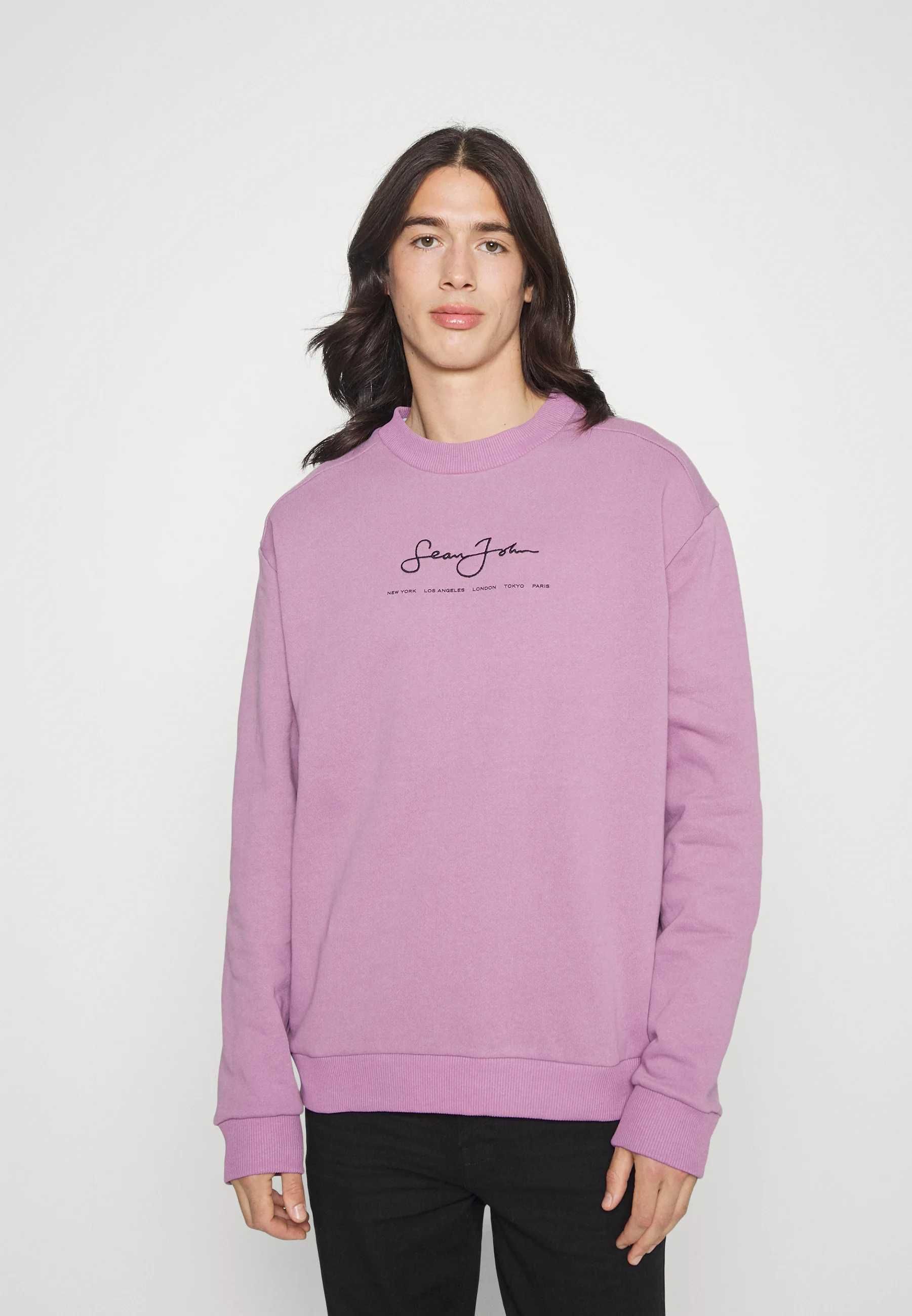 Sean John Script Logo Washed Embroidery Hoodie ОРИГИНАЛ мъжки суичър L