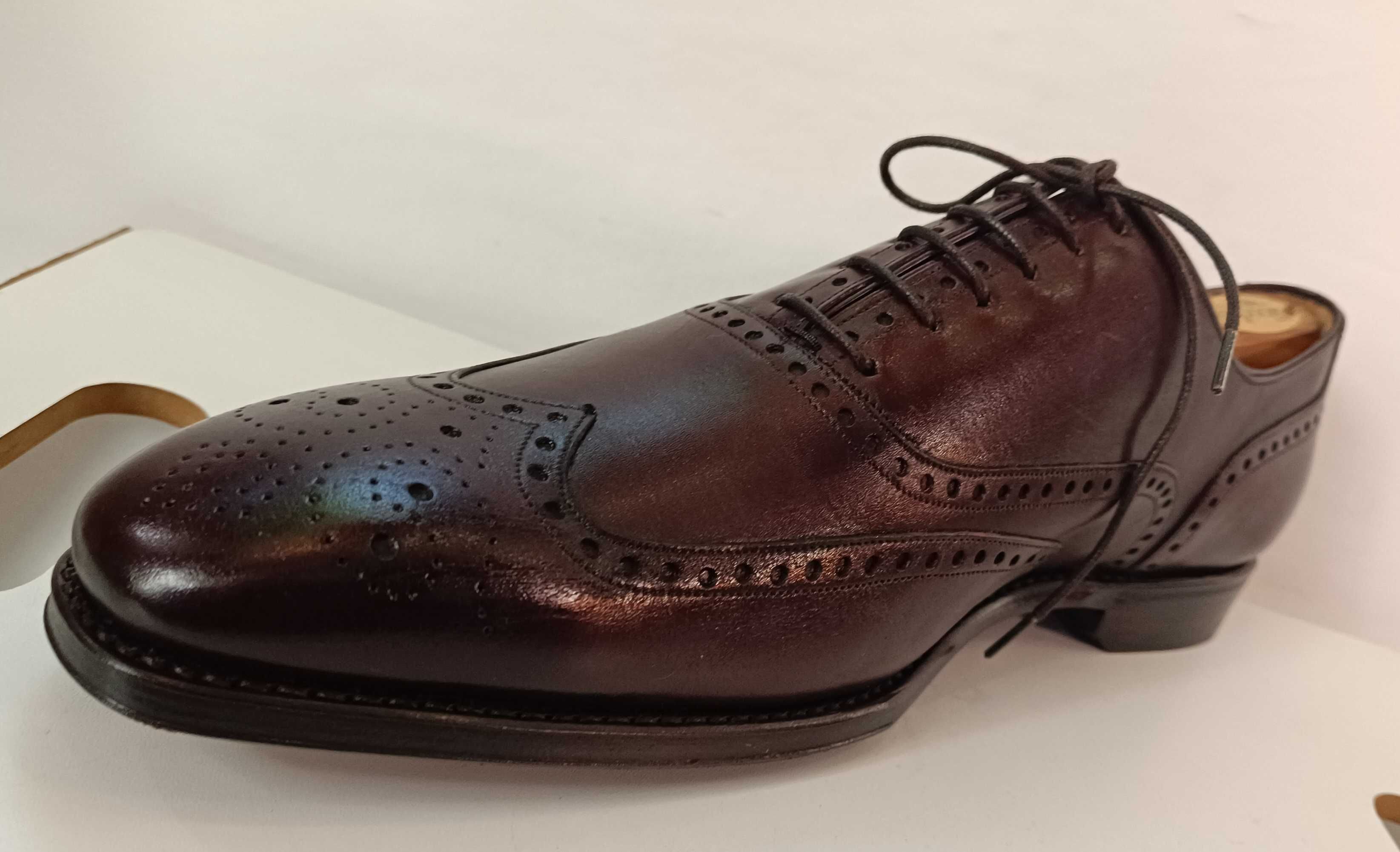 Pantofi de lux 46 46.5 47 oxford GREVE NOI lucrati manual piele super