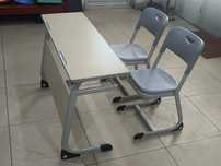 SET Banca Scolara Dubla Cu 2 Scaune, Mobilier Scoala Elevi,