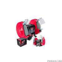 Polizor de banc cu 2 pietre, 200 mm, 1700W, 2950 rpm, Red Technic