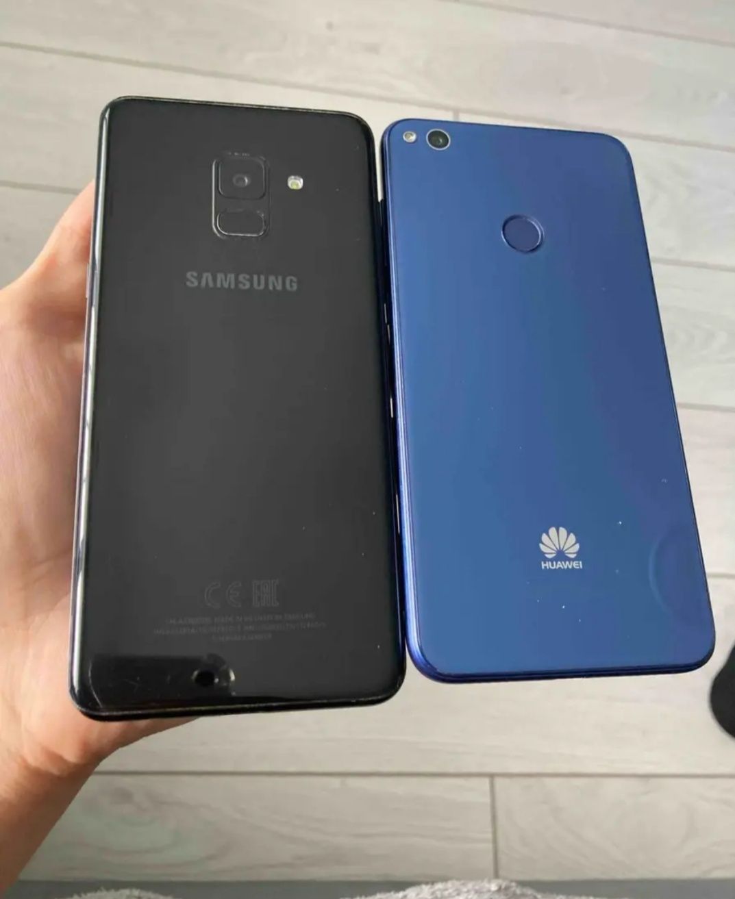 Телефоны Самсунг а8 плюс Huawei p8 2017