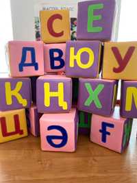Мягкая игрушка - горки, мягкие кубики алфавита, мягкая игрушка Домино