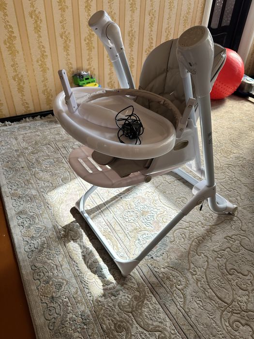 Стульчик для кормления 3в1 с колыбелью-качалкой