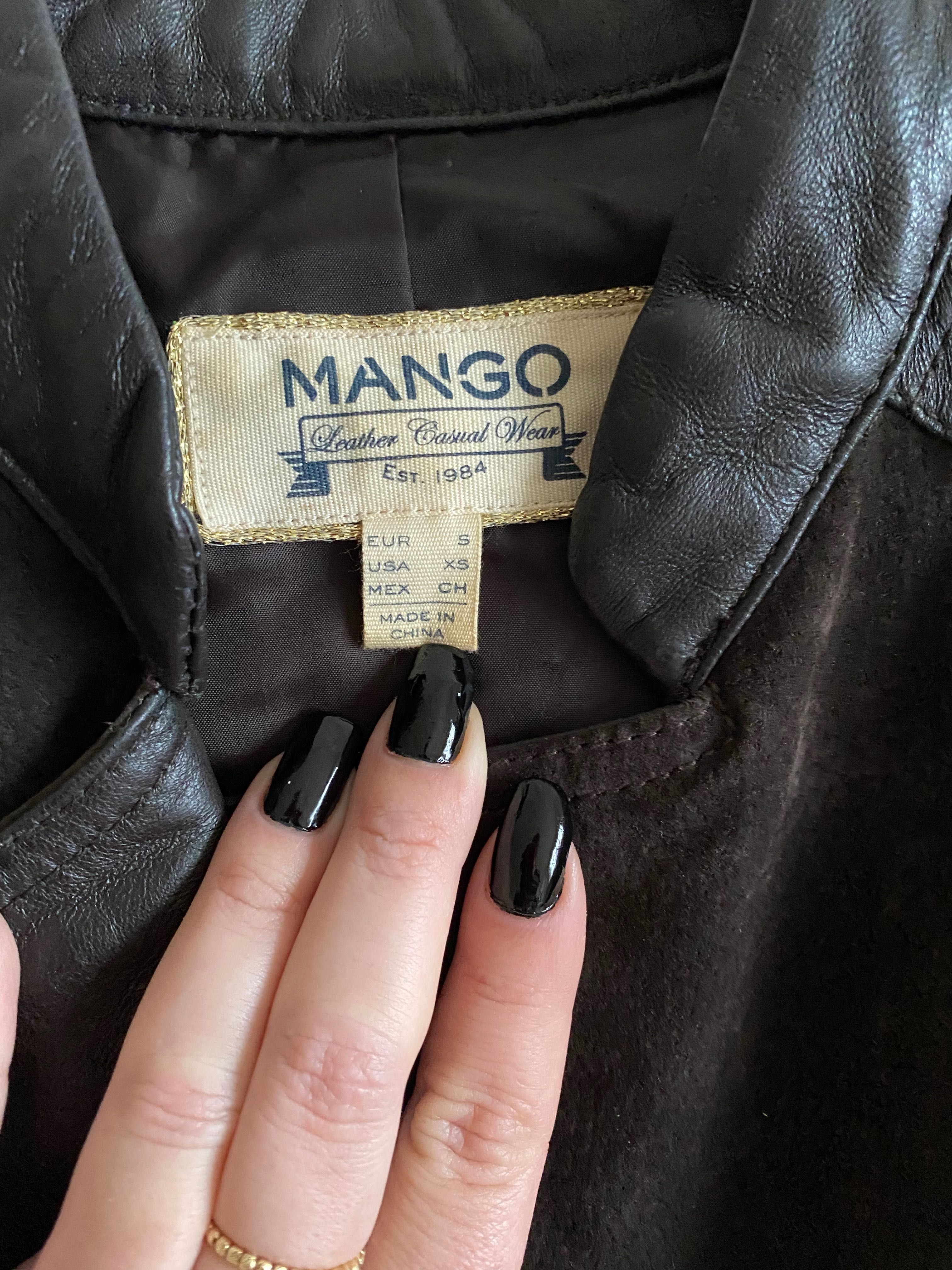 Geaca Mango piele naturală & piele întoarsă